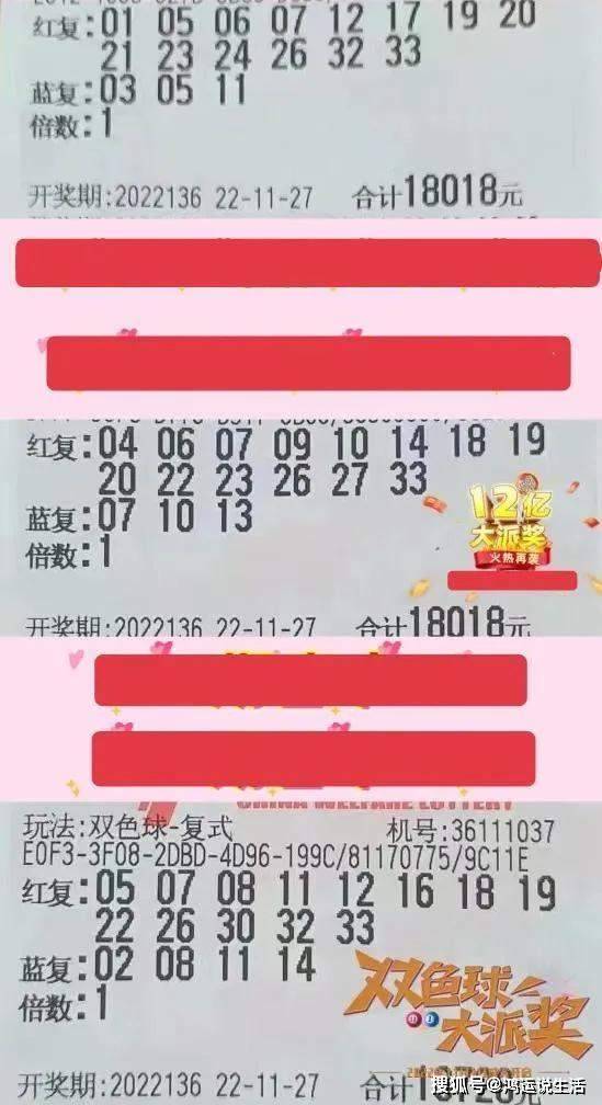 双色球138期，彩民晒票盛况与期待